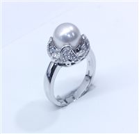 Anello Salvini Donna in Oro bianco Perla N74068Q-15 - N74068Q-15
